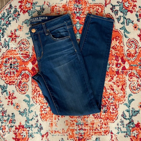 AMERICAN EAGLE 🦅 SUPER STRETCH X / JEGGINGS size 10/ long - Picture 1 of 14